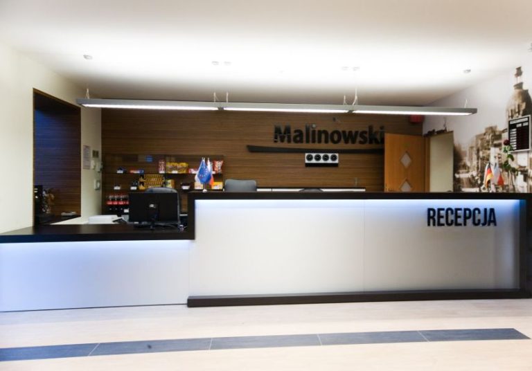 Recepcja hotelu Malinowski Business*** w Gliwicach