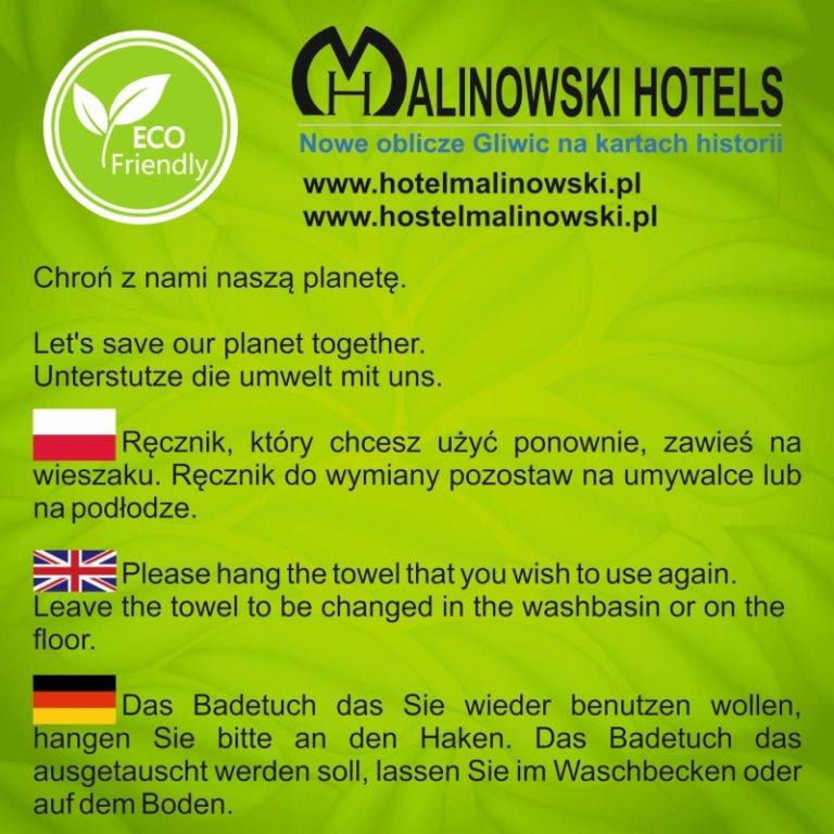 Eco hotel w Gliwicach - Malinowski