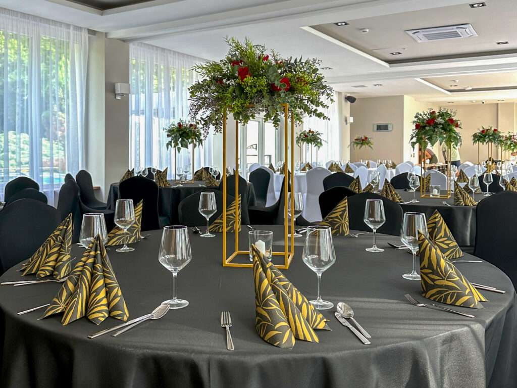 Elegancka sala na przyjęcia weselne w Gliwicach
