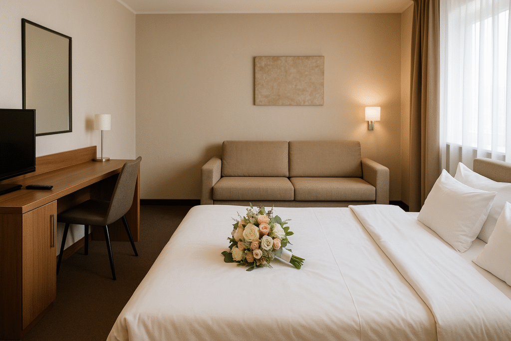 Noclegi dla gości weselnych - Wystrój pokoi hotelowych